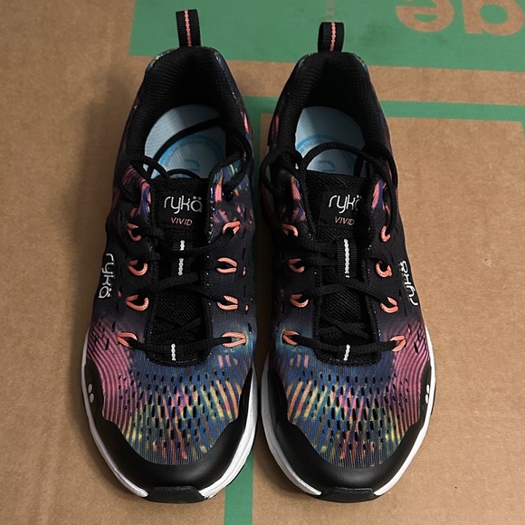 Ryka Shoes - Ryka Vivid RZX Black and Multicolor Sneakers. Running Shoes 7.5 Womens